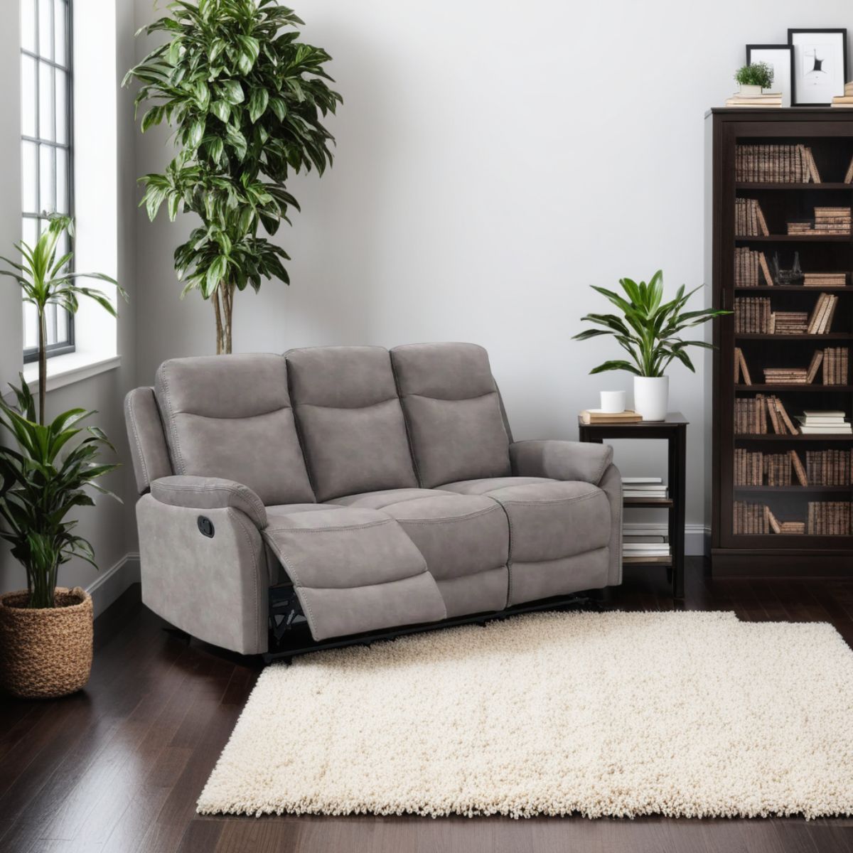 Emmanual Grey 3 Seater Recliner Sofa - Image 2