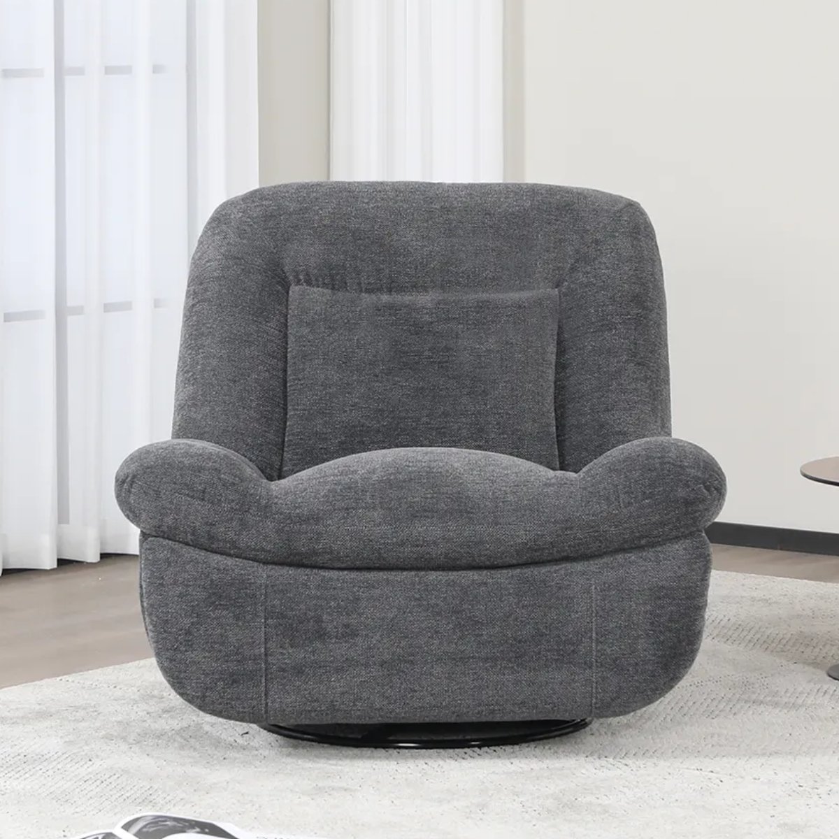 Evans Electric Recliner Chair Dark Grey - 3