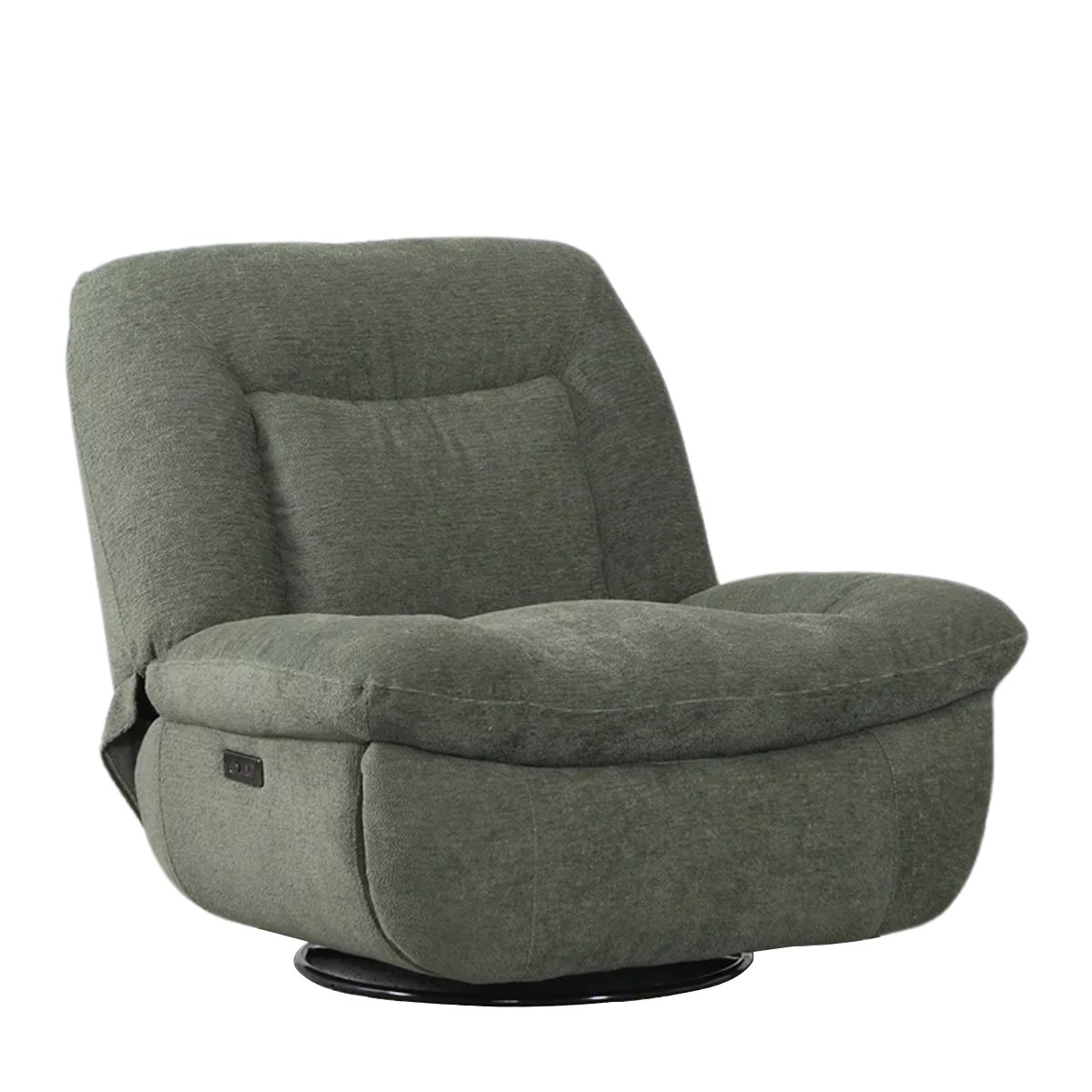 Evans Modern Electric Recliner Chair Green - 1