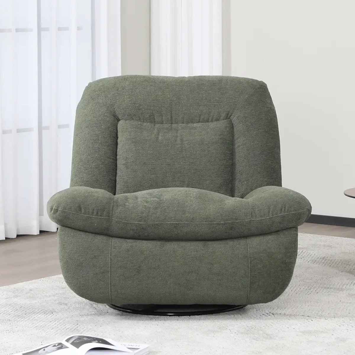 Evans Electric Recliner Chair Green - 2