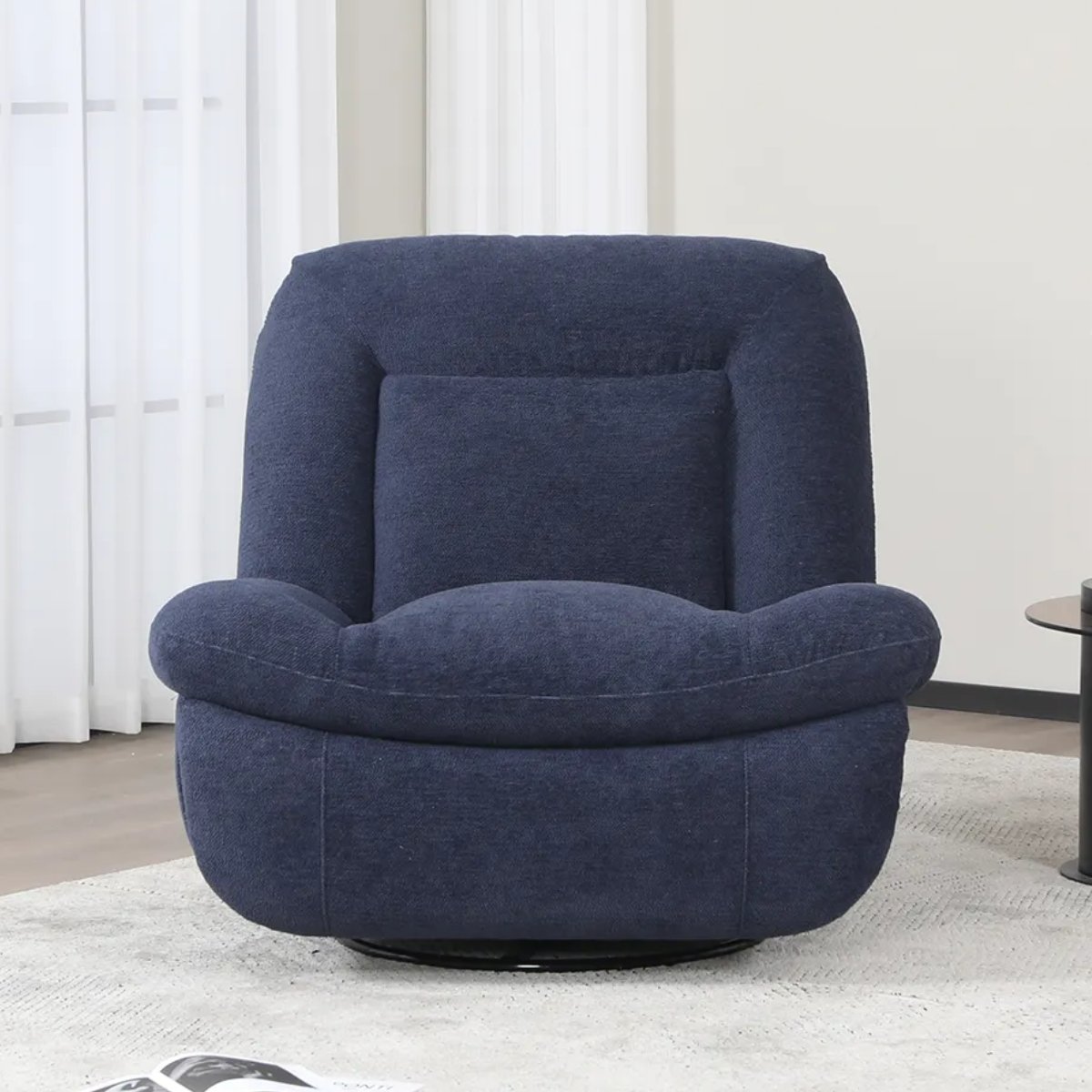 Evans Electric Recliner Chair Indigo - 3