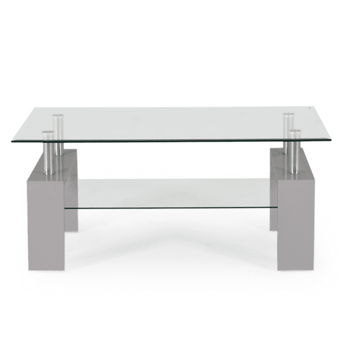 rectangle glass top coffee table