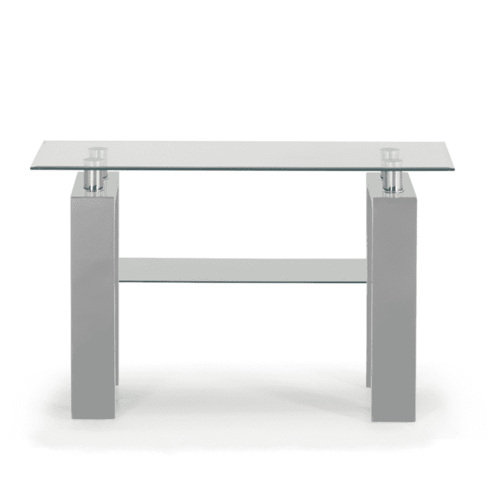 F002 - June Glass Shelf Console Table 1