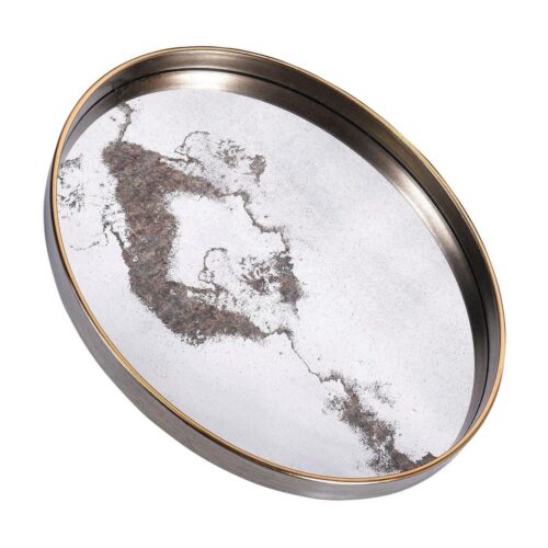 FCH025 - Alpha Oval Mirrored Tray - 1