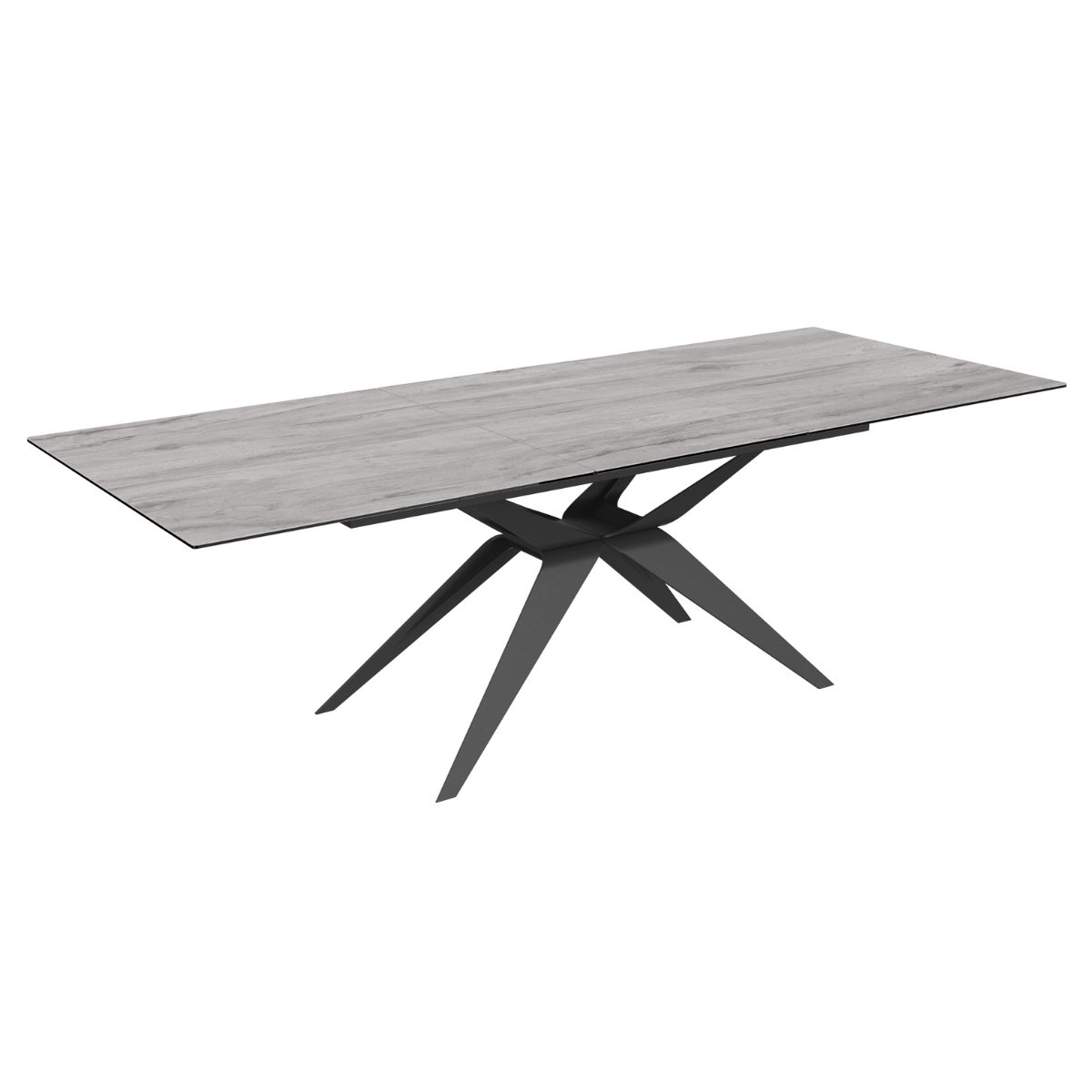 Fiorella Grey Italian Ceramic Extendable Dining Table - 1