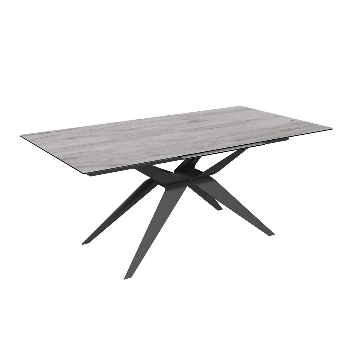 Fiorella Grey Italian Ceramic Extendable Dining Table - 3