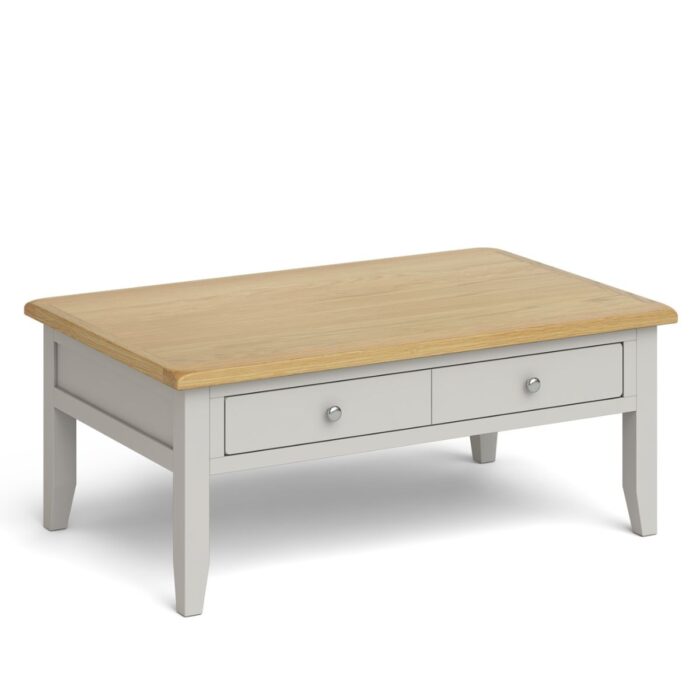 G5154 - Gentry Large Light Grey Wood Coffee Table