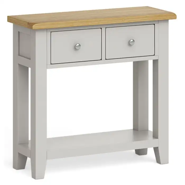 White and gray on sale console table