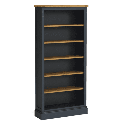 G5283 - Charlie Large Charcoal and Oak Bookcase