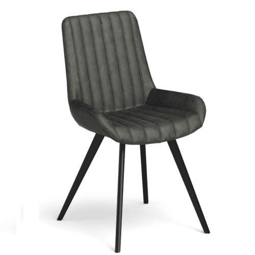 G5367 - Grover Dark Grey Upholstered Dining Chair - 1