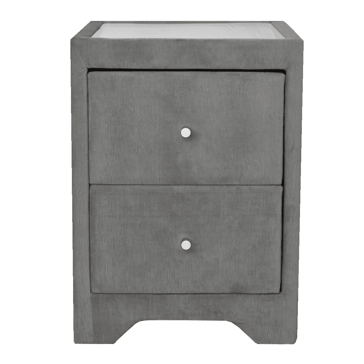 Silver and outlet black nightstand