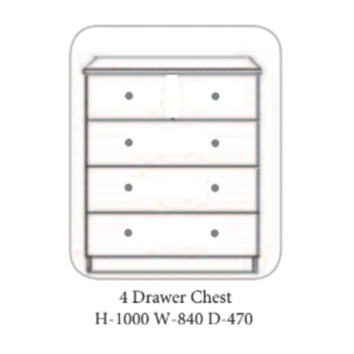 Wales Chest of Drawers White - 7 Options
