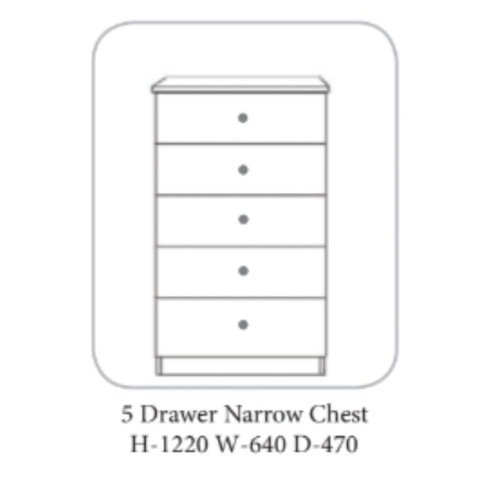Erne Chest of Drawers Ivory & Oak - 7 Options
