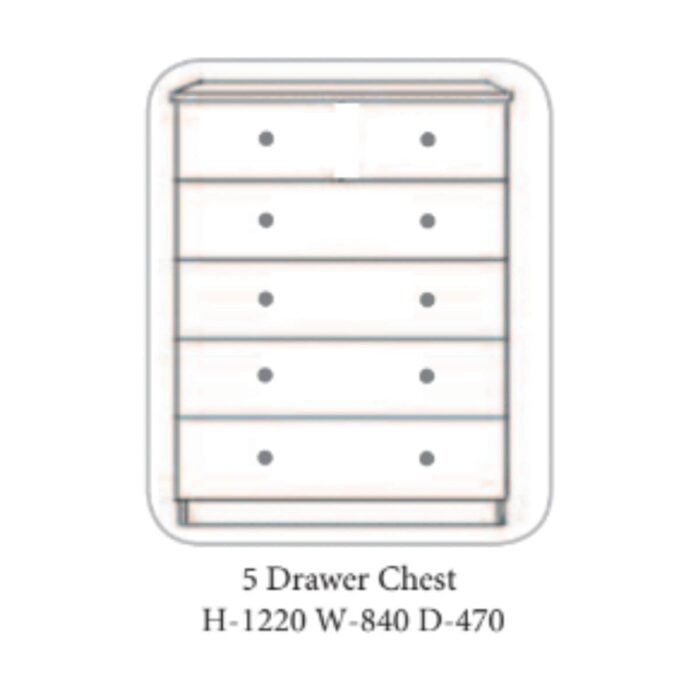 Becky Chest of Drawers Ivory - 7 Options