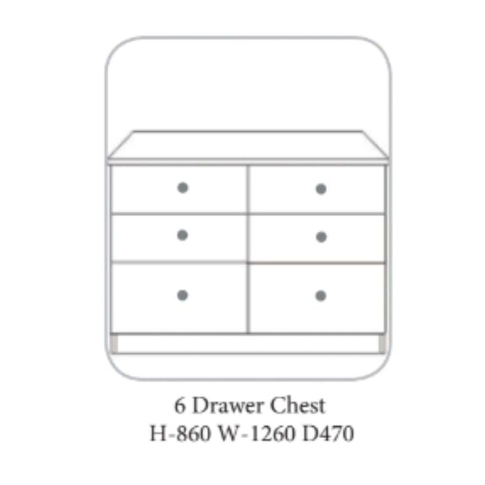 Lee Chest of Drawers Walnut & Ivory - 7 Options
