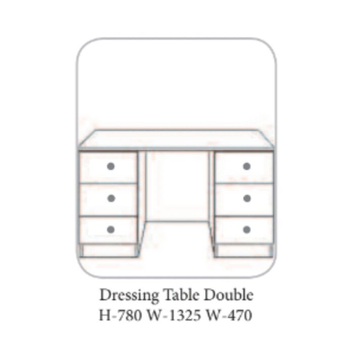 Glandor Dressing Table Double Pedestal min