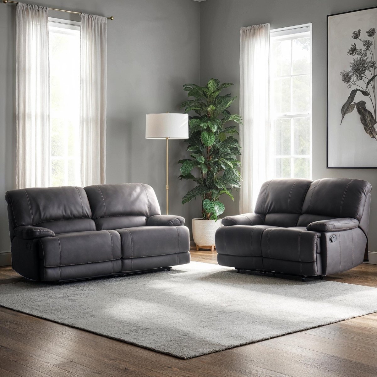 Goldsmith 3+2 Seater Manual Recliner Set - 4