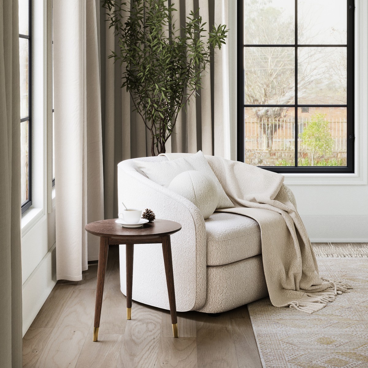Griffin Round Side Table - 3