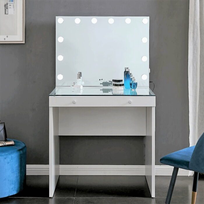 H-GSTAT-KIT - Glass Hollywood Station Desk and Mirror1