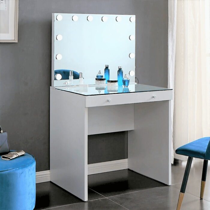 H-GSTAT-KIT - Glass Hollywood Station Desk and Mirror2