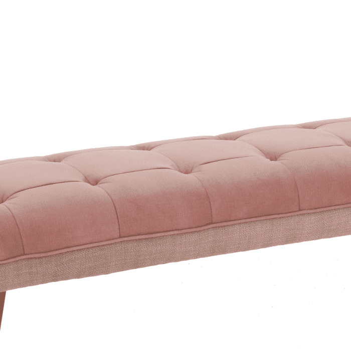 HC004 - Victoria Pink Velvet Bench - 2