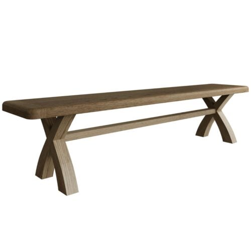 Rigel Smoked Oak Dining Bench