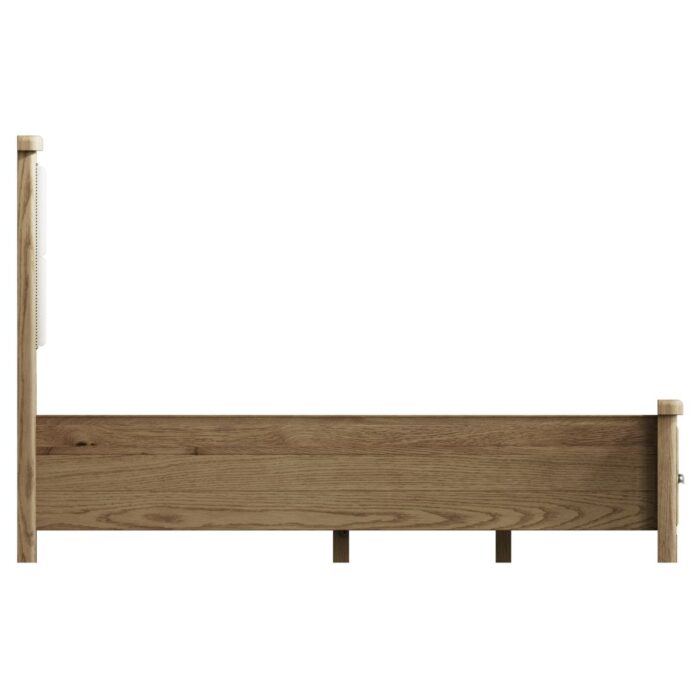 HO-50FHBHO-50DFB-UK - 5ft Oak Bed with Drawers and Fabric Headboard - 4