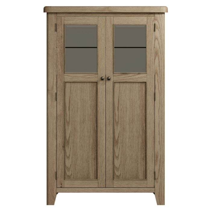 Halifax Smoked Oak Drinks Cabinet with Lights