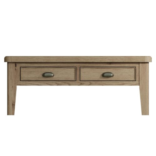 Halifax Smoked Oak Large Coffee Table with Drawers