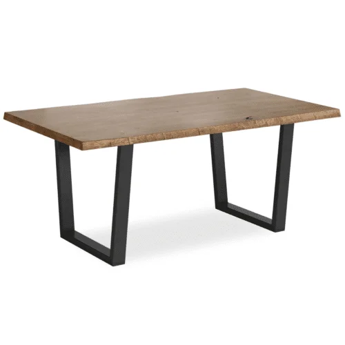 Heatherfield Oak and Metal Dining Table - 1