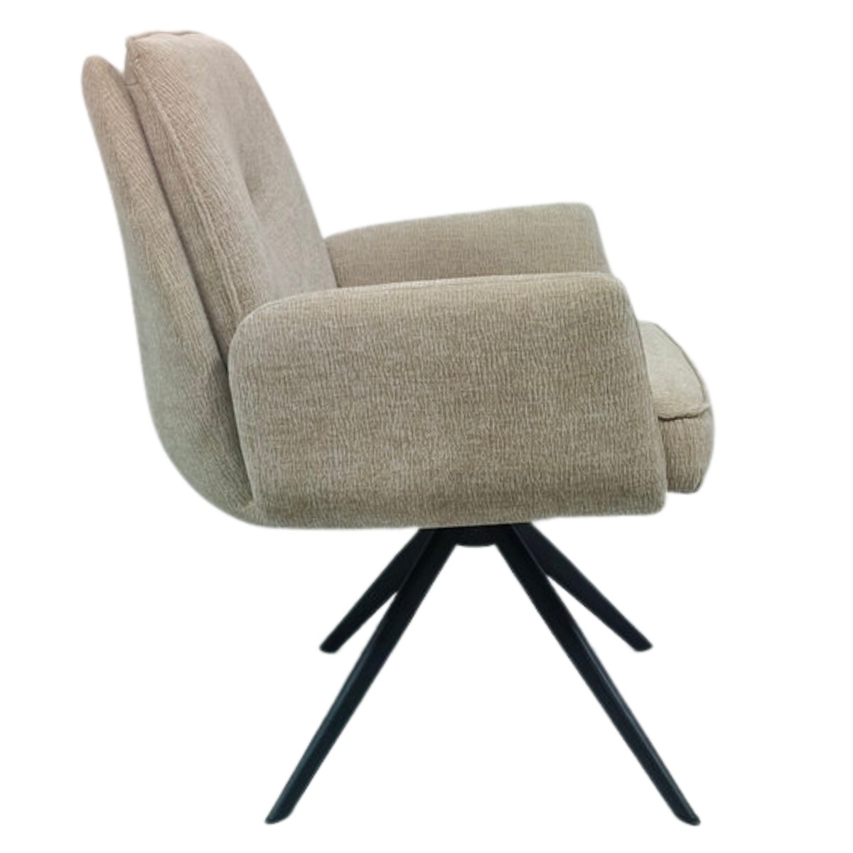 Henderson Fabric Dining Chair Beige - 3