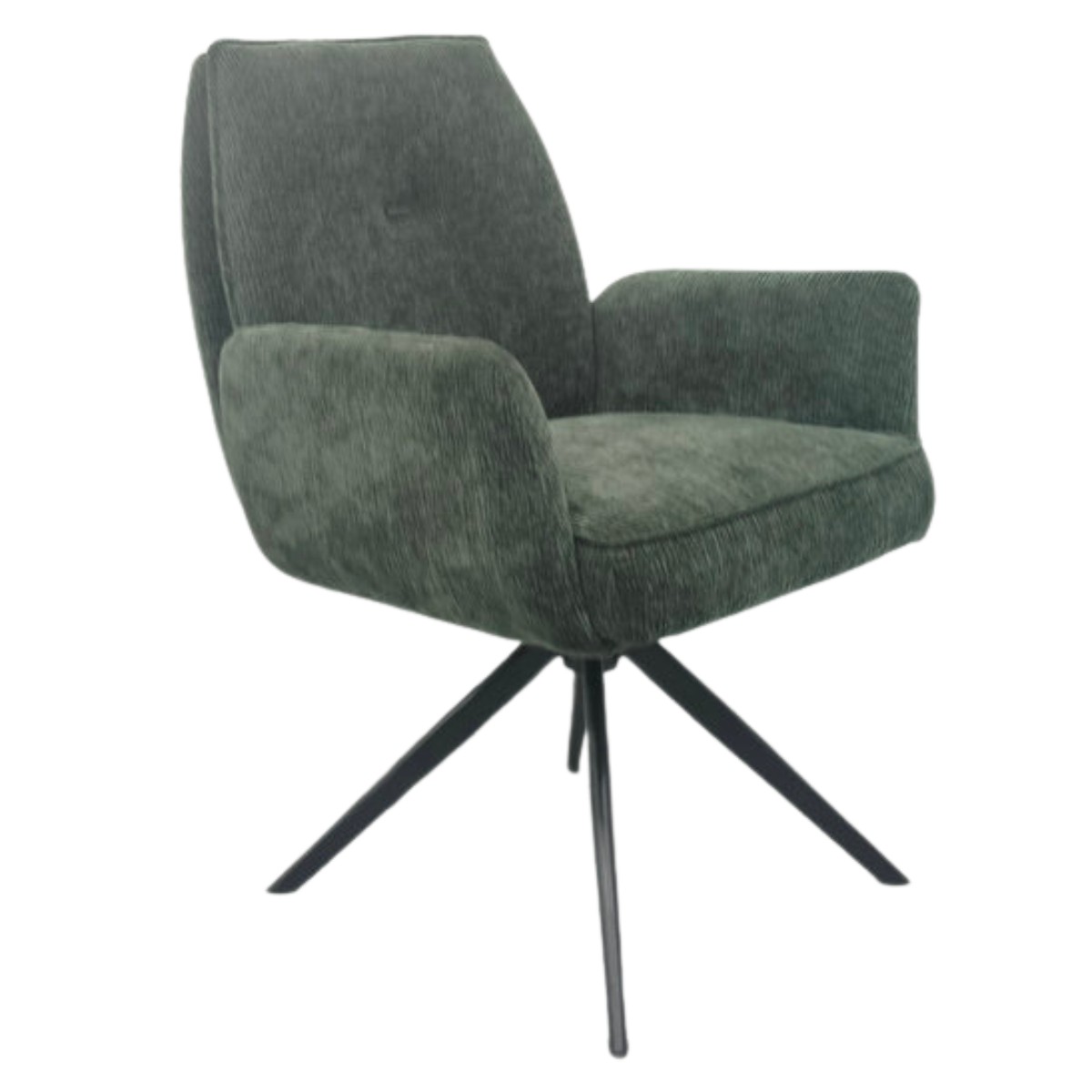 Henderson Fabric Dining Chair Green - 2