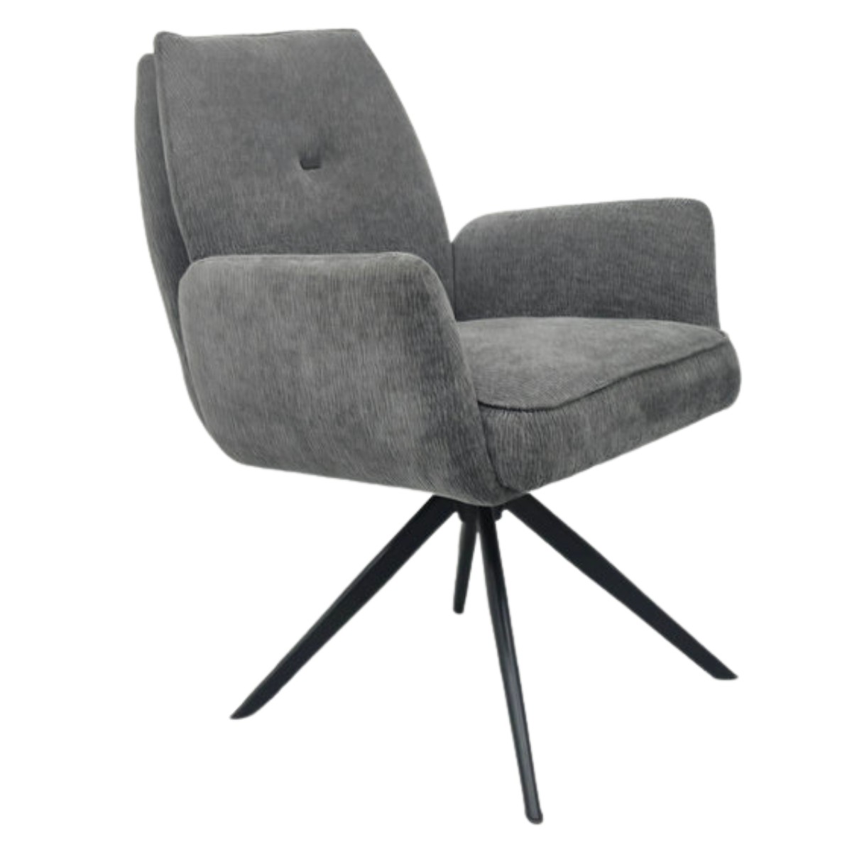 Henderson Fabric Dining Chair Grey - 2