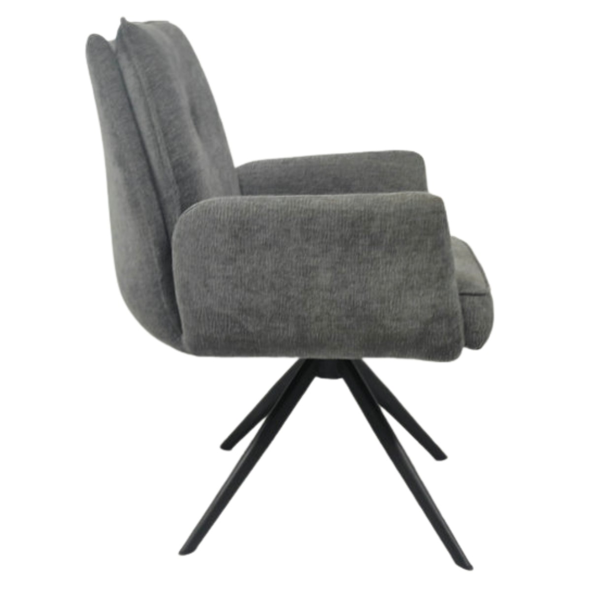 Henderson Fabric Dining Chair Grey - 3