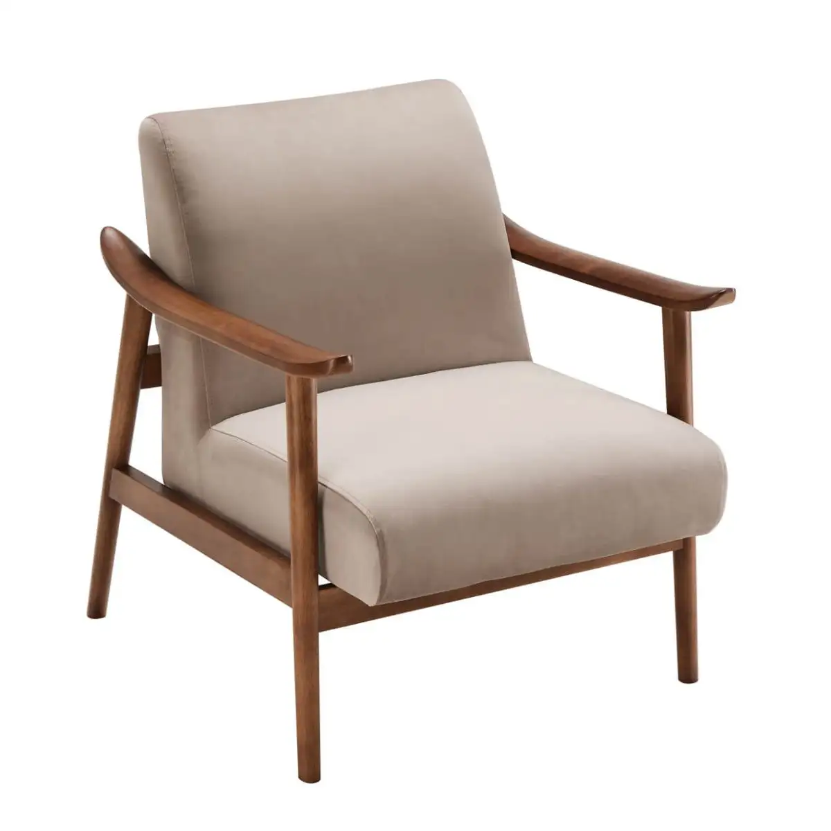 Hiram Accent Chair Beige - 1