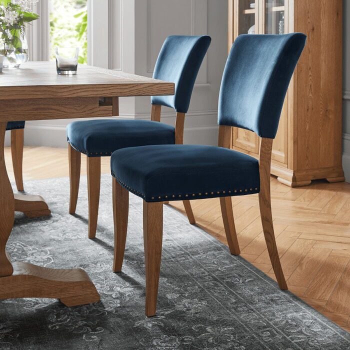 Inishmore velvet dining chair - 10