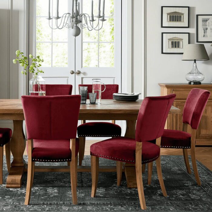 Inishmore velvet dining chair - 11