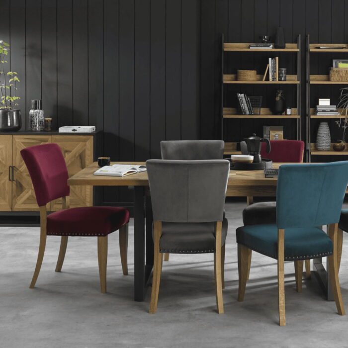 Inishmore velvet dining chair - 7