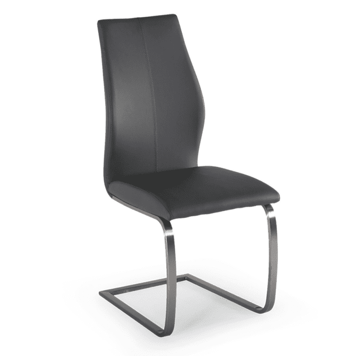 Irene Faux Leather Cantilever Dining Chair - 4