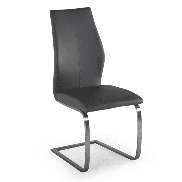 Tall leather 2024 dining chairs