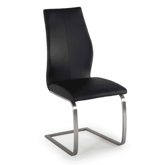 Irene Faux Leather Cantilever Dining Chair - 6