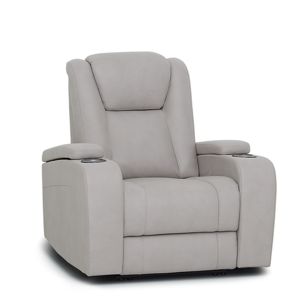 Jamal Light grey electric recliner armchair
