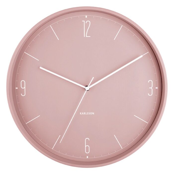 KA5735PI - Pastel Matt Pink Wall Clock - 2