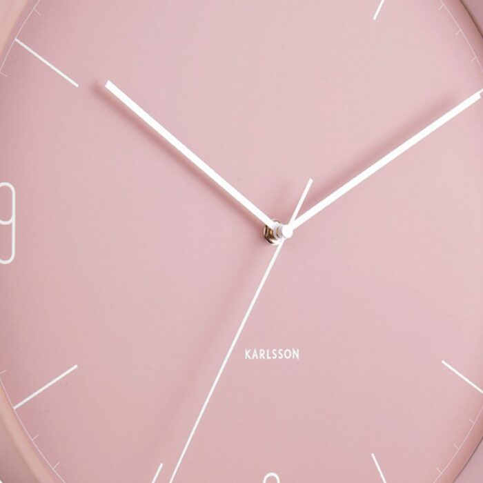 KA5735PI - Pastel Matt Pink Wall Clock - 3