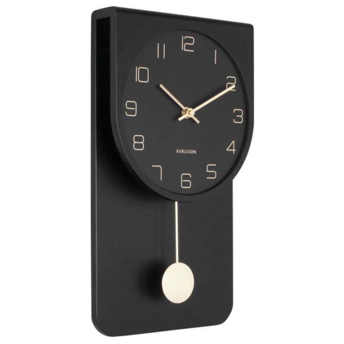 KA5779BK - Casa Modern Pendulum Wall Clock - 1