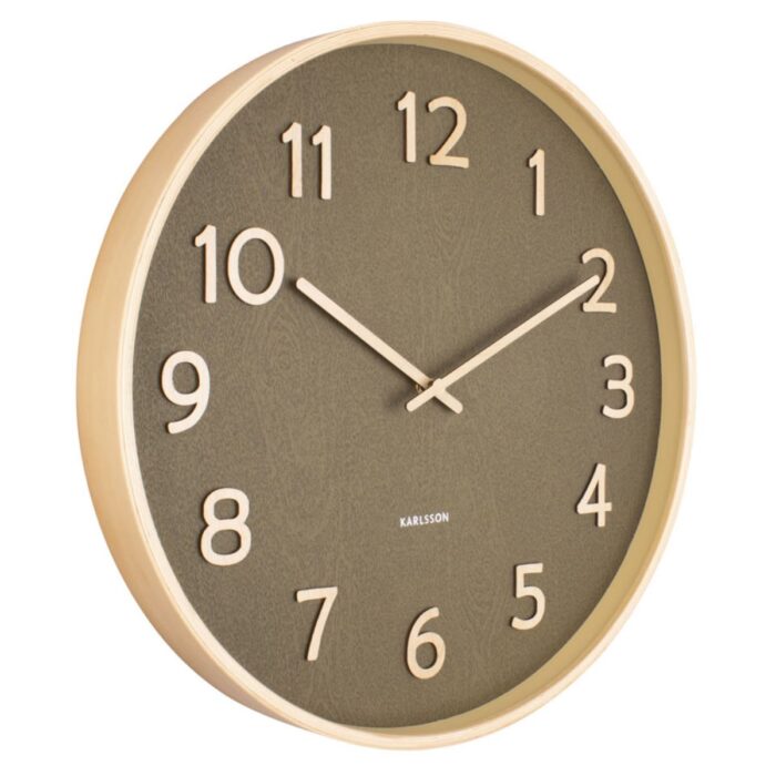 KA5852MG - Pure Round Wood Wall Clock