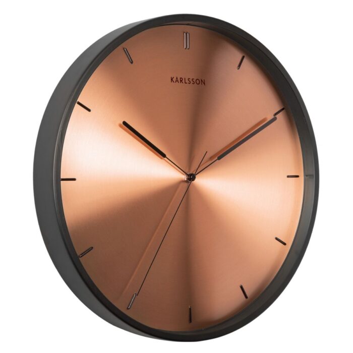 KA5864CO - Black and Copper Finesse Wall Clock - 2
