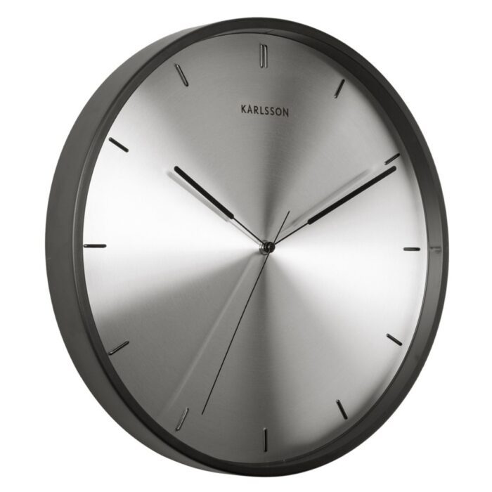 KA5864SI - Black and Silver Finesse Wall Clock - 2
