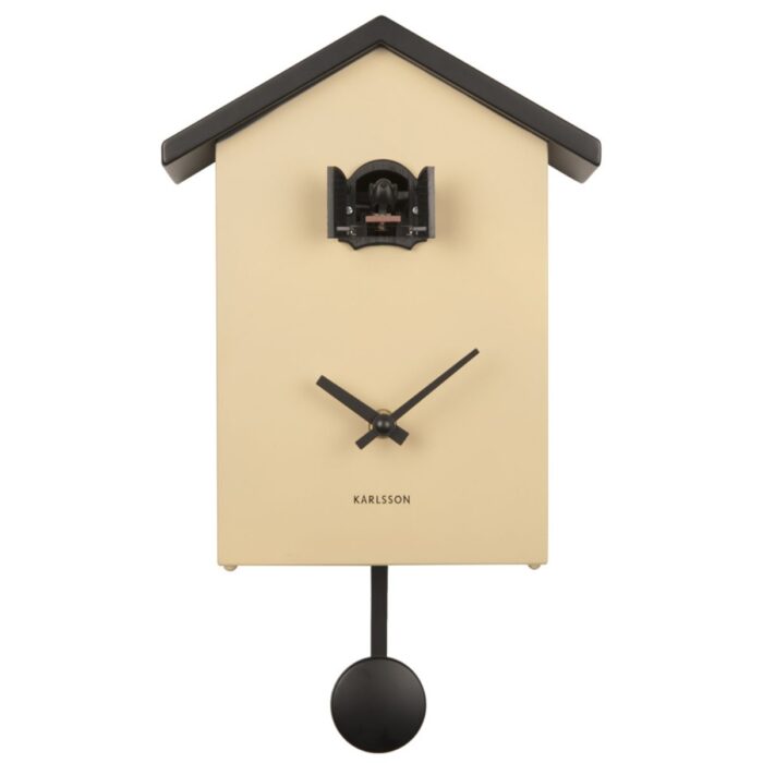 KA5880SB - Modern Sand Brown Cuckoo Clock - 1