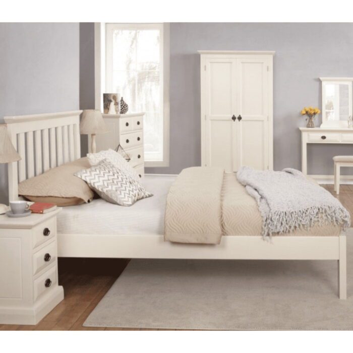 Kerry Cream Wooden Bed Frame - 2